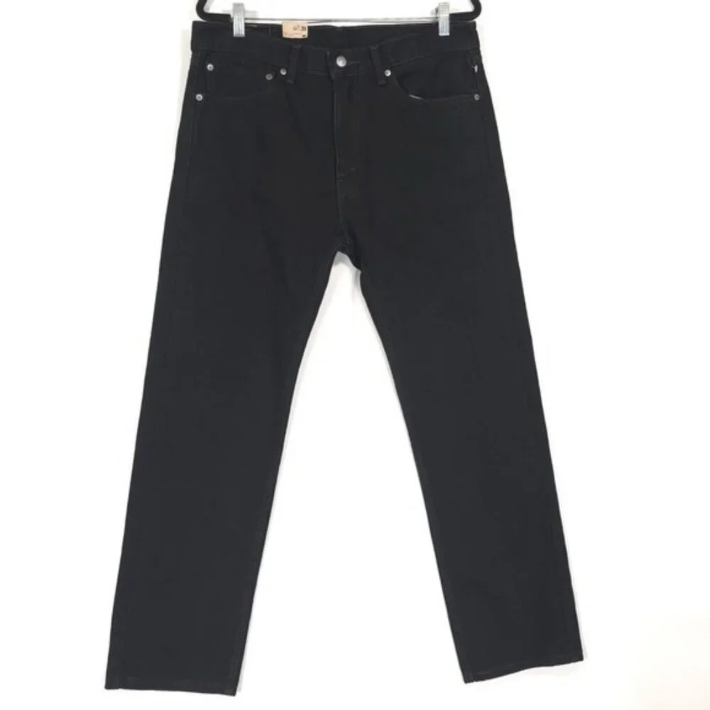 NWT‎ LEVI'S 505 Jeans Men's Black 34x30 Cotton Flex Straight